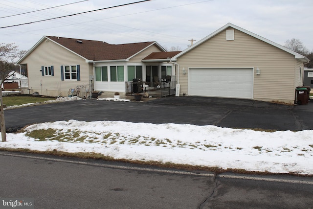 ranch-style house with a garage