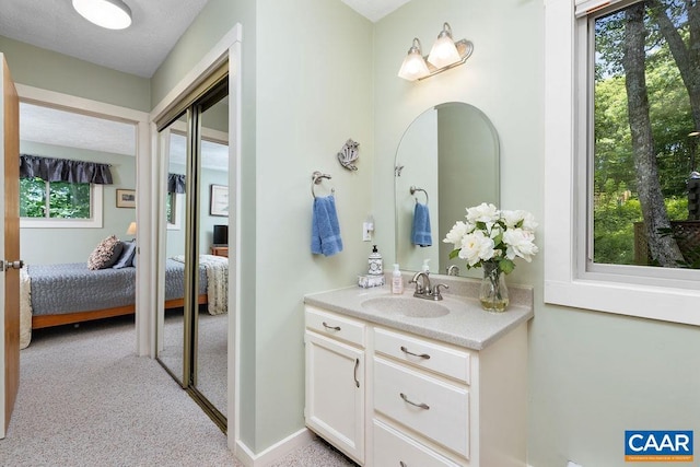 bathroom with vanity