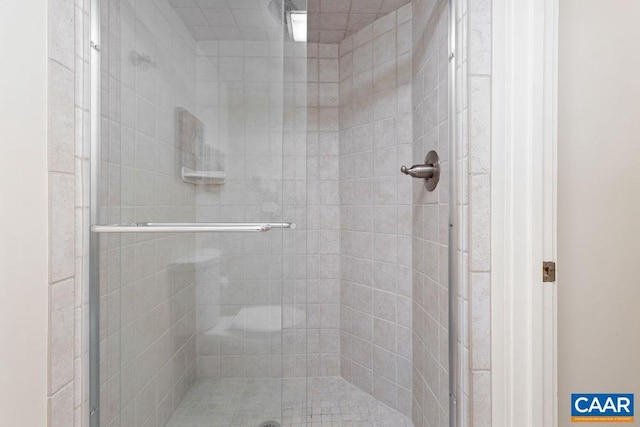 bathroom with walk in shower