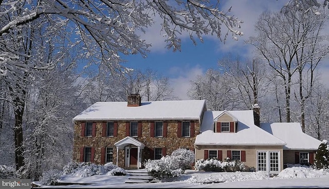 view of colonial home