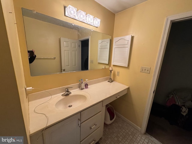 bathroom featuring vanity