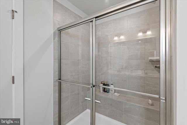 bathroom with an enclosed shower