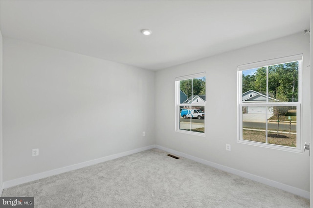 view of carpeted empty room