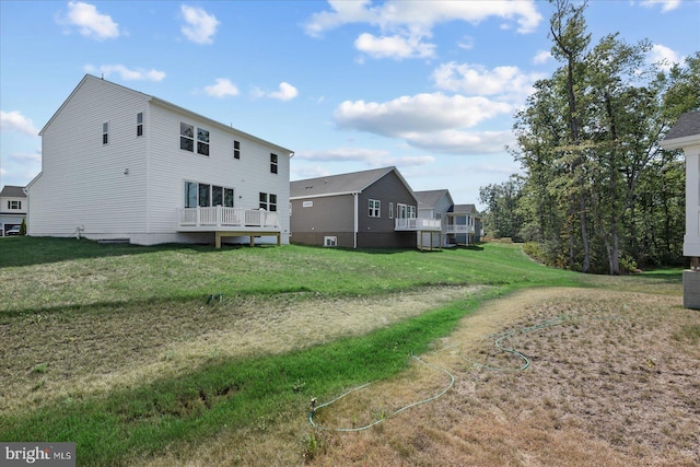 exterior space with a yard