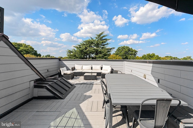 deck featuring an outdoor hangout area