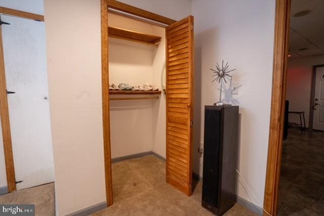 view of closet