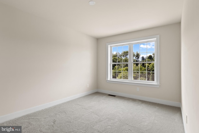 view of carpeted empty room