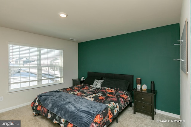 bedroom with carpet flooring