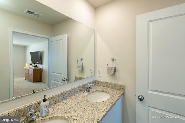 bathroom with vanity