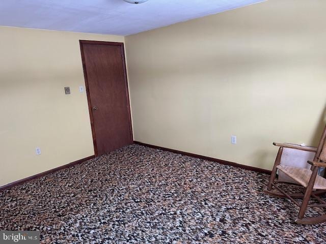 view of carpeted empty room