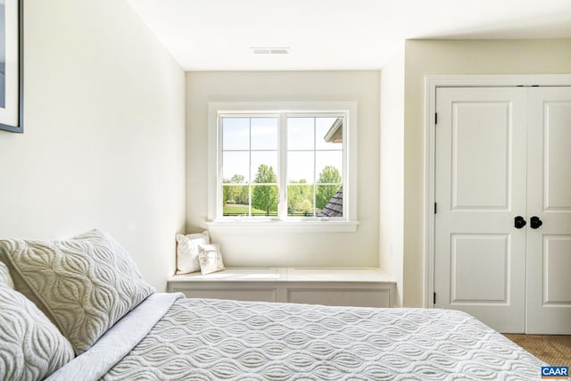 bedroom with a closet