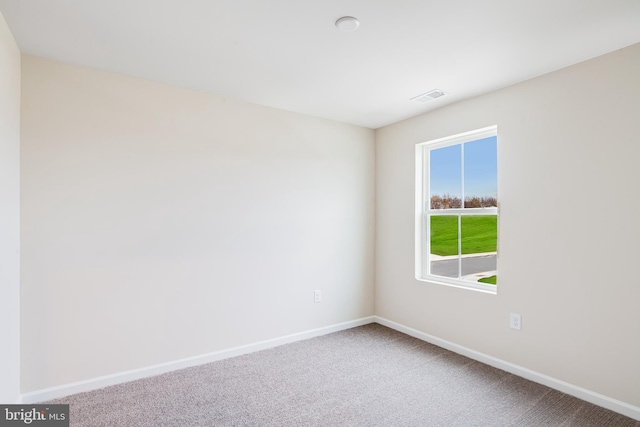 view of carpeted empty room