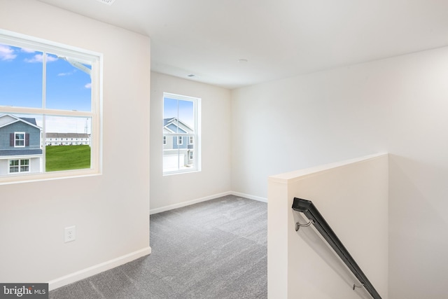 view of carpeted empty room