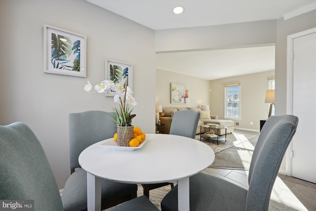 view of dining area