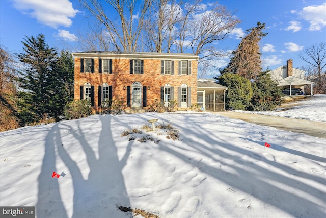 view of colonial-style house