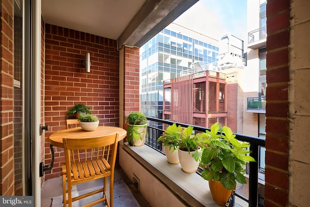 view of balcony