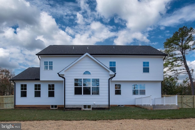 view of back of property