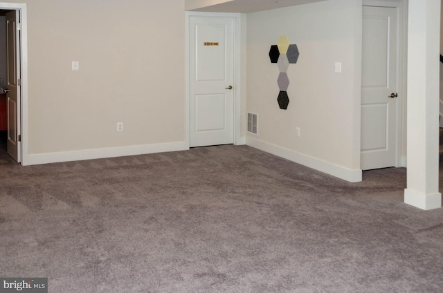 view of carpeted empty room