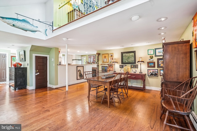 dining room featuring hardwood / wood-style flooring