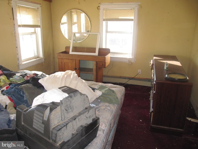 bedroom featuring multiple windows