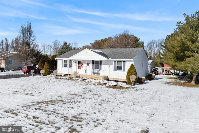 view of ranch-style home