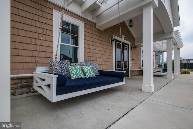 view of patio / terrace with covered porch