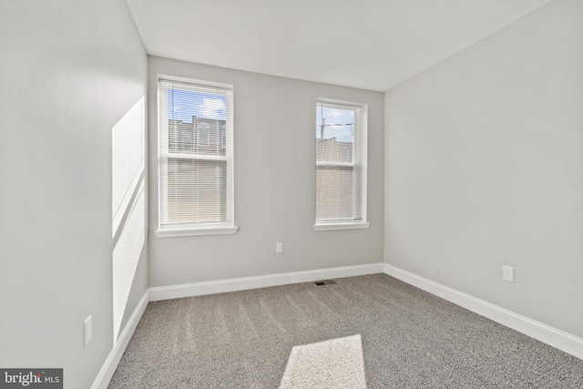 view of carpeted empty room