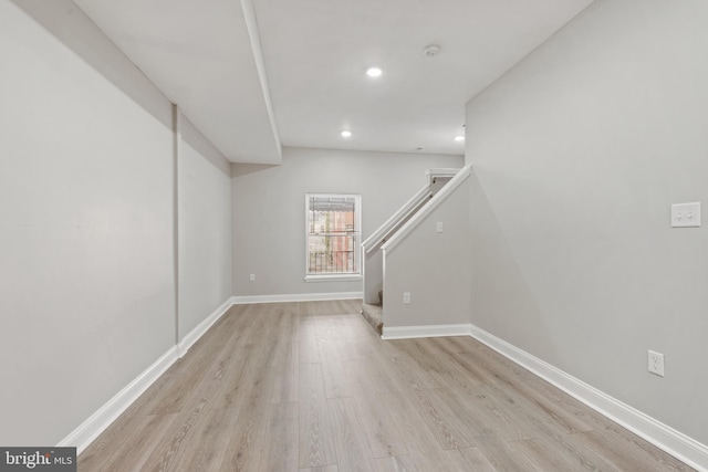 interior space featuring light hardwood / wood-style flooring