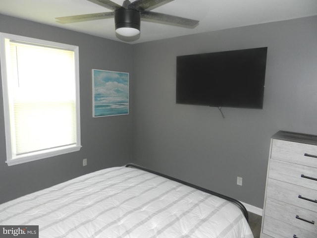 3714 Mayberry Ave Unit E, Baltimore, MD 21206 - unfurnished bedroom featuring multiple windows and a ceiling fan