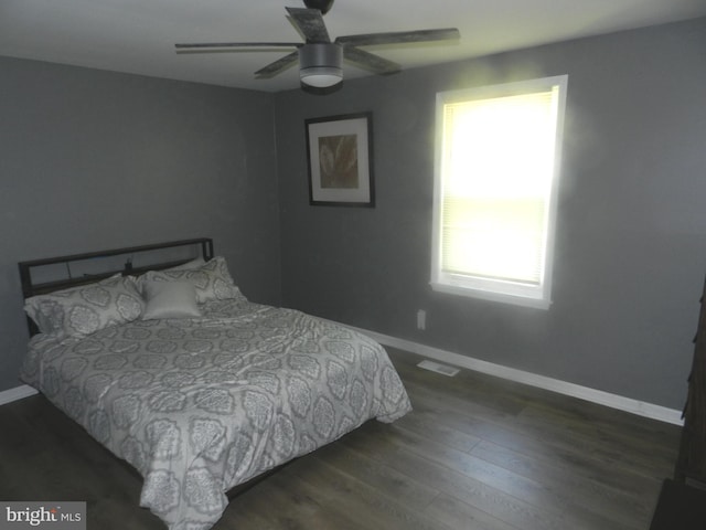 3714 Mayberry Ave Unit E, Baltimore, MD 21206 - bedroom featuring wood finished floors and ceiling fan