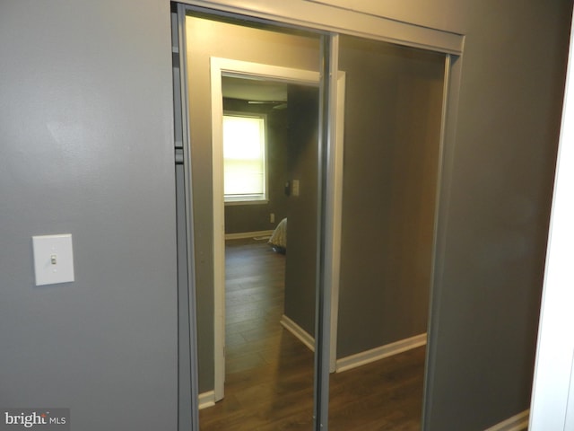 3714 Mayberry Ave Unit E, Baltimore, MD 21206 - corridor with dark wood-type flooring