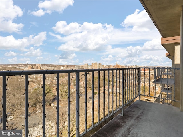 view of balcony