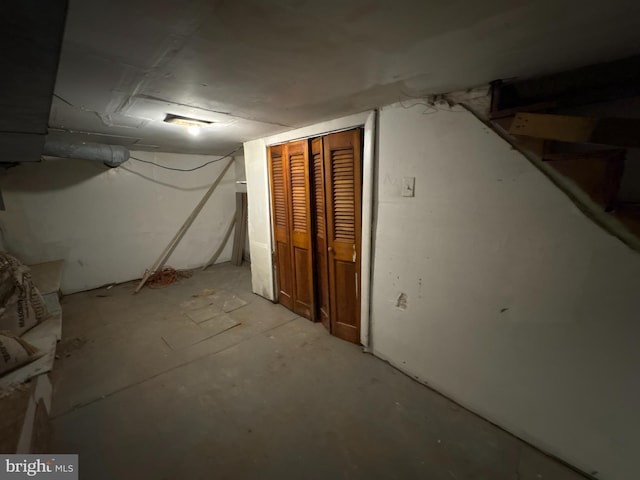 view of basement