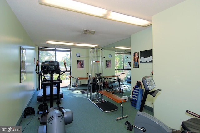 view of workout area