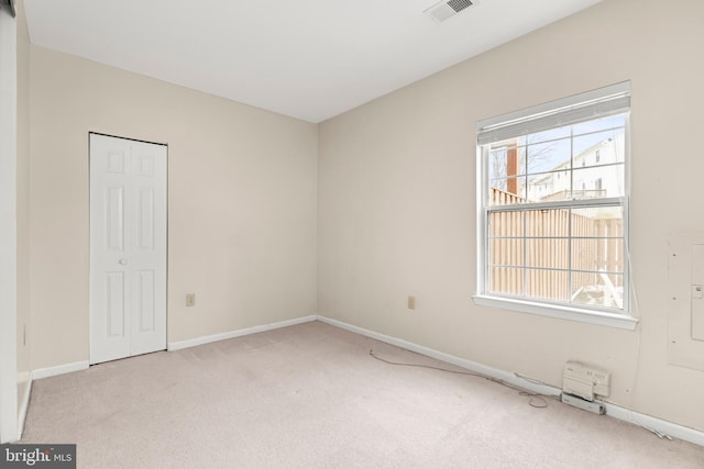 view of carpeted empty room