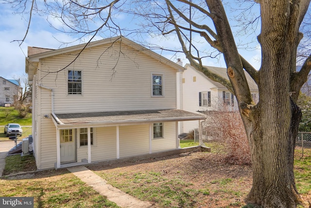 view of rear view of house