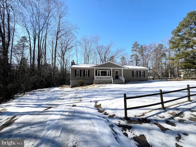 view of front of home