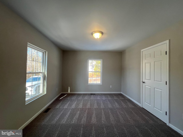 view of carpeted empty room