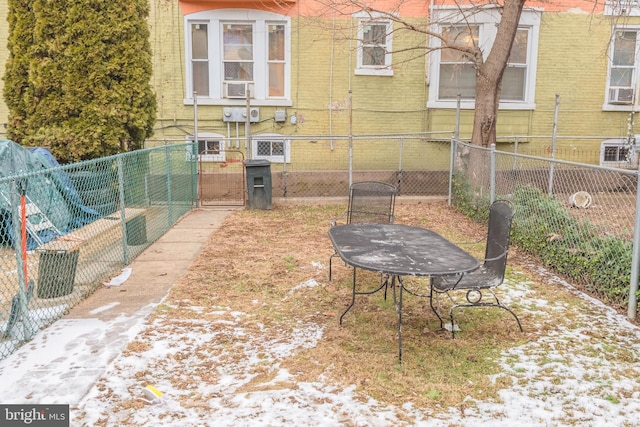 view of yard with cooling unit