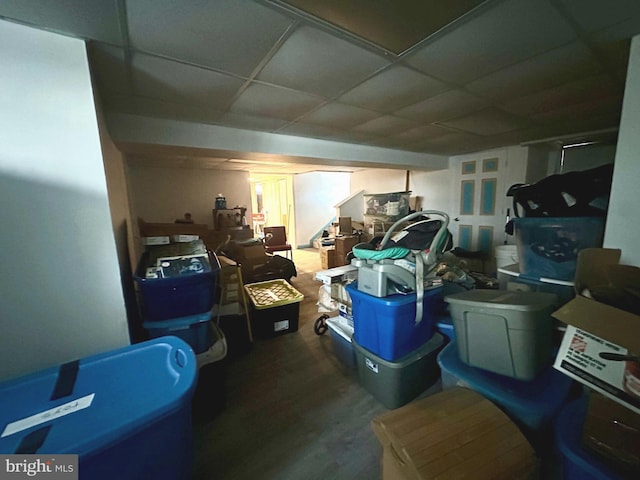 view of storage room