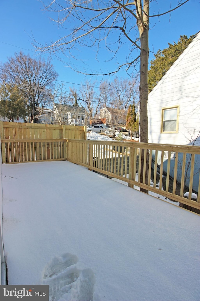 view of yard with a deck