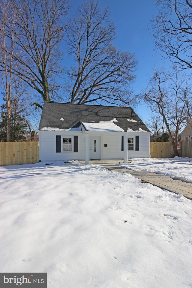 view of front of house