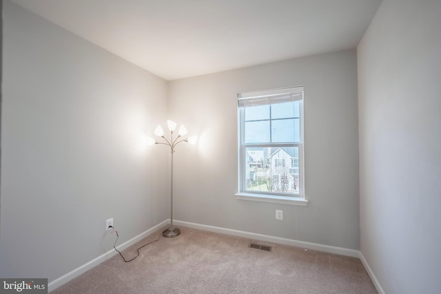 view of carpeted empty room