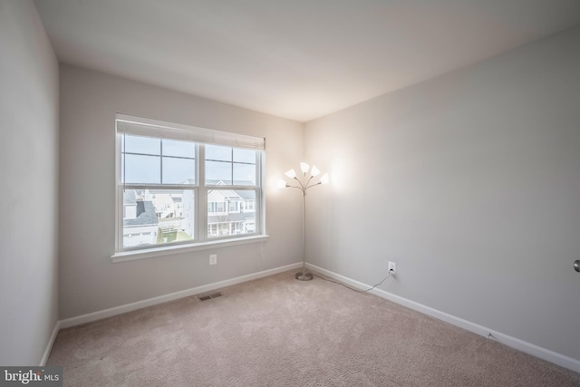 view of carpeted empty room