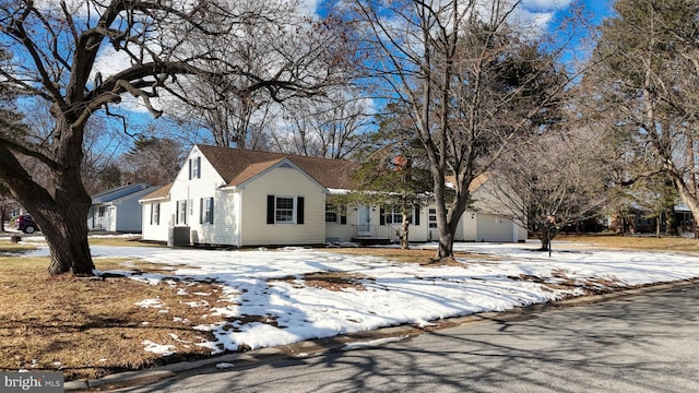 view of front of home featuring cooling unit