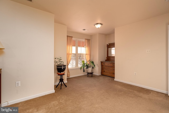 interior space with light carpet