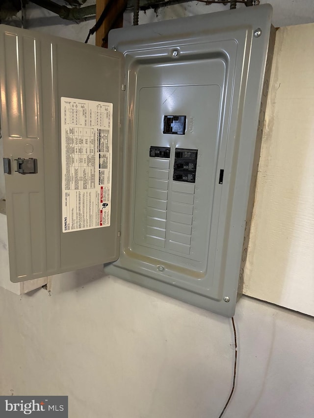 utility room with electric panel