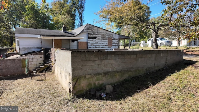 view of side of property