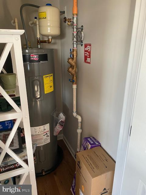 utilities featuring electric water heater