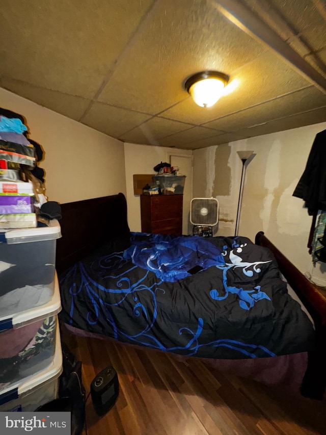 bedroom featuring hardwood / wood-style flooring